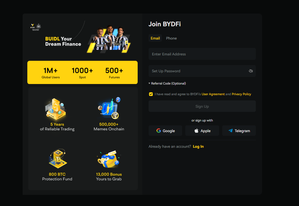 BYDFi exchange regulatory licenses and security badges including US MSB